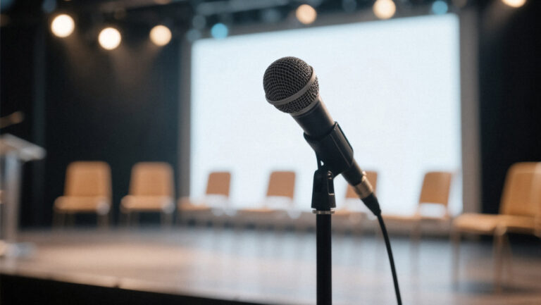 Large conference audience